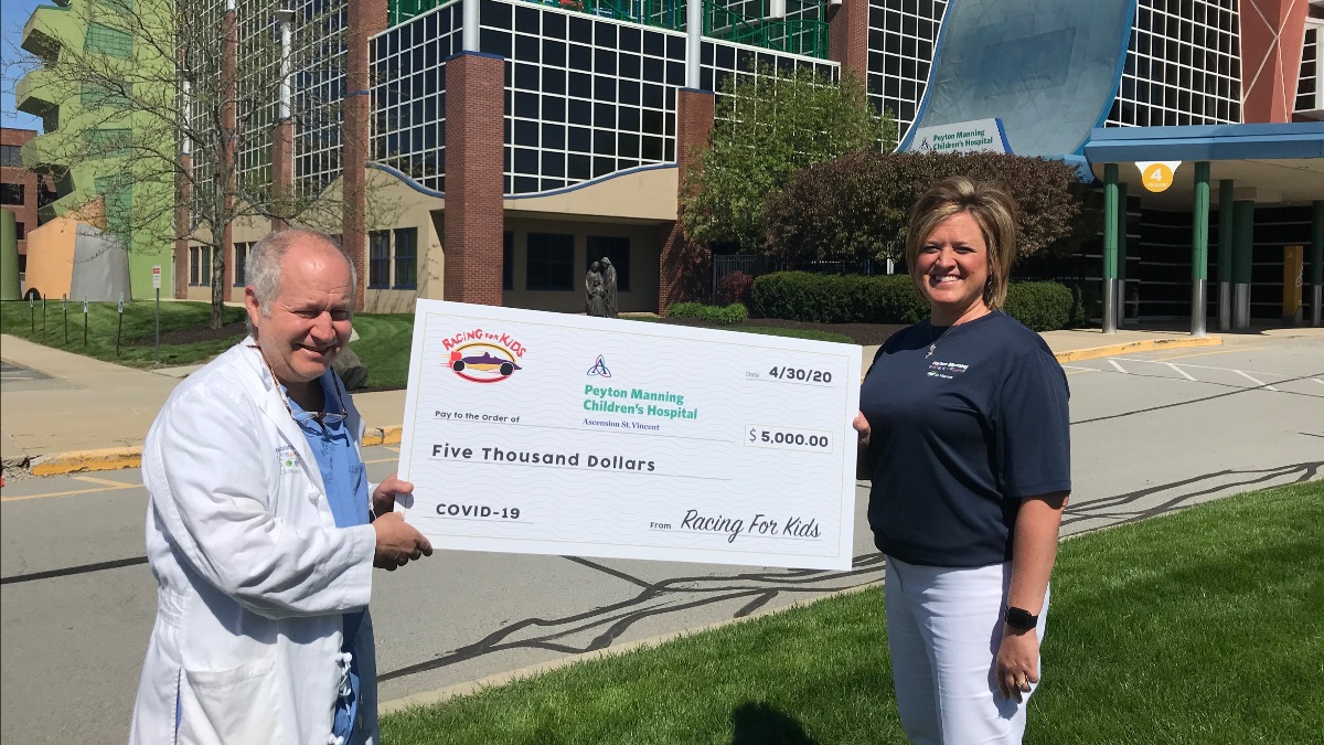 RACING FOR KIDS® DONATES $10K TO INDIANAPOLIS CHILDREN’S HOSPITALS, LAUNCHES COVID-19 RESPONSE PROGRAM <a href="/racingforkids/">Racing For Kids</a> <a href="/rileykids/">Riley Children's Foundation</a> @peytonschildrens <a href="/indycar/">NTT INDYCAR SERIES</a> #racingforkids - mailchi.mp/22a2dee23fca/r…