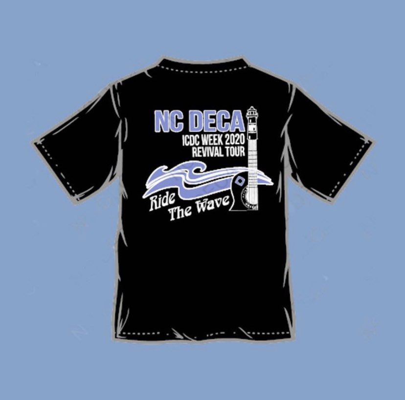 NC_DECA's tweet photo. Our #DECAICDCWeek and NC DECA Senior shirts are still available for purchase!!🤩Fill out the form on our website https://t.co/N3ONUhYFZh before the 15th!! The shirts are $12! https://t.co/XL6ZI6l0qM