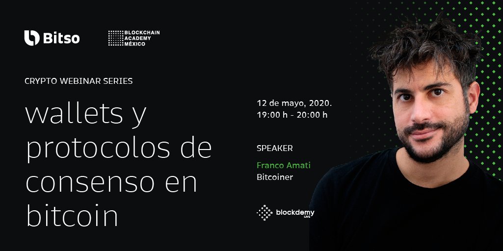blockdemy's tweet photo. ⚡️¡Hoy es martes de #Bitcoin !
Asiste y participa en el webinar: #Wallets y protocolos de consenso en Bitcoin con @franamati. 🧑💻 Regístrate al evento en: https://t.co/Ug4efaNDTC 🚀
⏰ 19:00 h
🚨 https://t.co/Gux4G24ryc
#MayodeBitcoin #CryptoWebinarSeries #BlockdemyLive https://t.co/pc4hJP4HRE