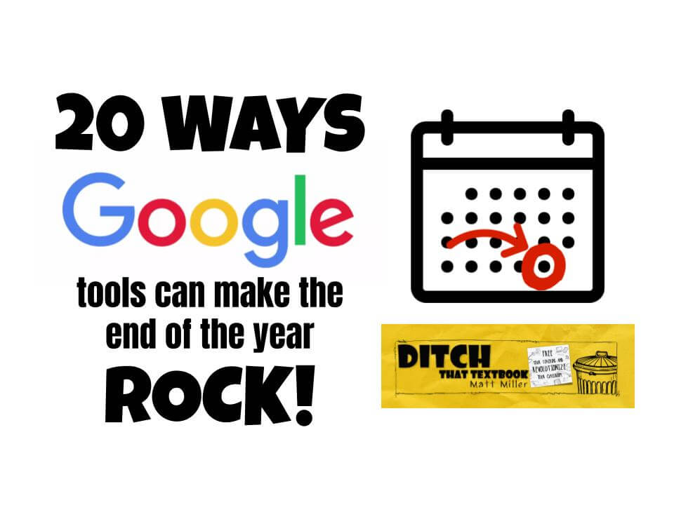 DitchThatTxtbk's tweet photo. 🚨Updated post!🚨

20 ways Google tools can make the end of the year ROCK!

💥10 ideas from the original post 
💡PLUS 10 MORE shared by the incredible #Ditchbook community!

https://t.co/1rFQzC1ZBF via @jmattmiller https://t.co/9Y7XFE04VU