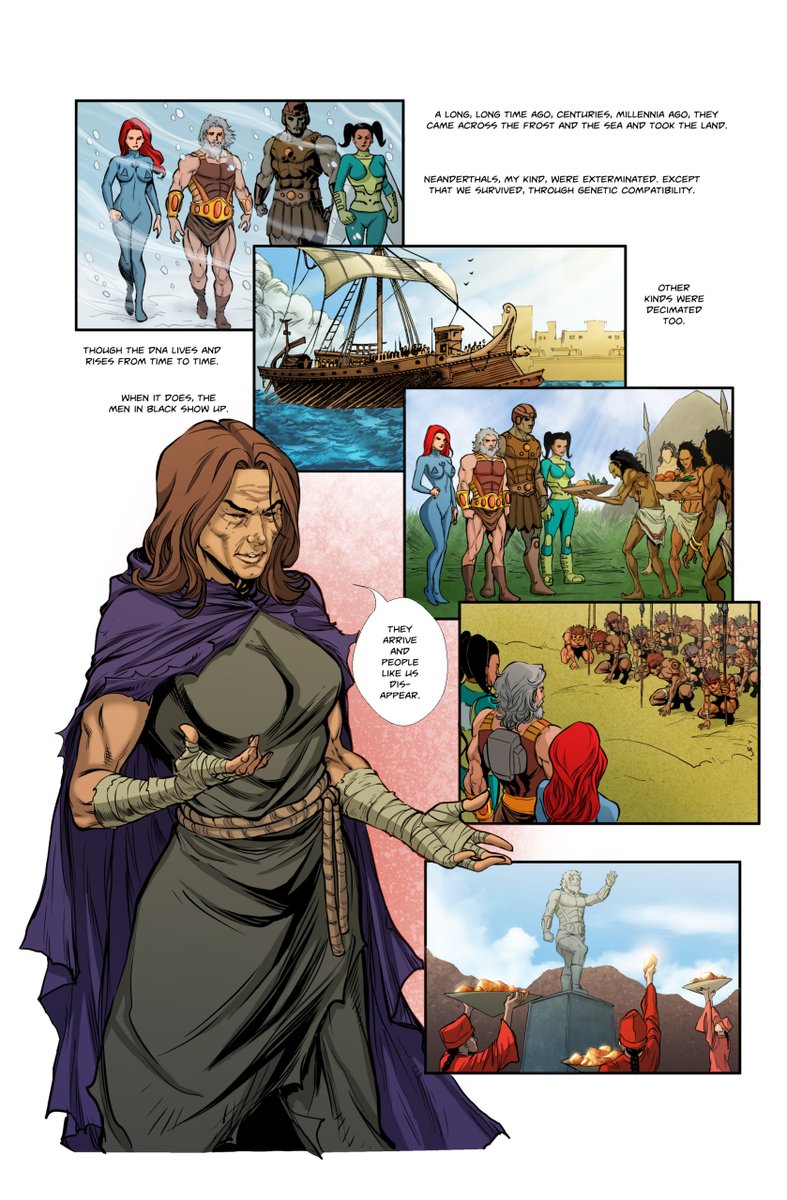 Johnrap's tweet photo. Neanderthal Rising - Issue 1 - Page 17 #TeamComics #IndieComics #RapGate #ComicsGate https://t.co/xo8NhICCxx