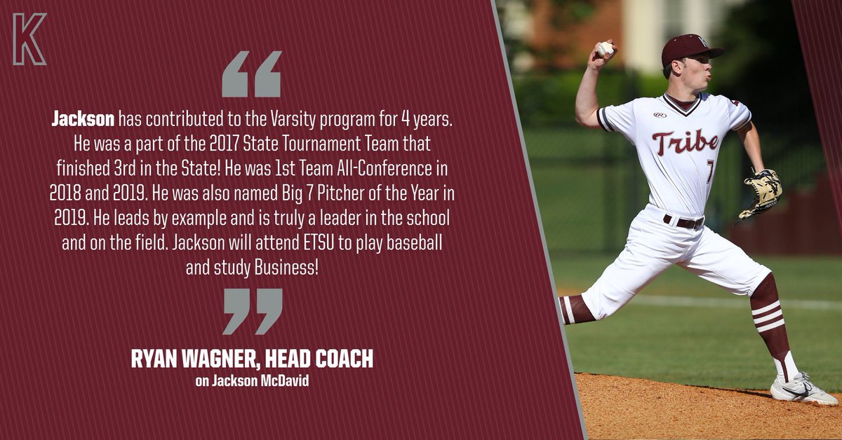 KCS__Athletics's tweet photo. Senior Spotlight - Spring 2020
@DBHSBASEBALL ⚾️ - #7 Jackson McDavid

#RollTribe
-
@KCS_District @KCS_WCSKradio @WCYB_Heather @TribePrincipal @parrotheadvol @tnsportslive @WJHL_Kenny @BobbyRader525 @tcookJCPKTN @JBirchfieldJCP @KCS_DBHS @db_strength @Rwagner10 @AllenGreenePhot https://t.co/SRxMFn3xBN
