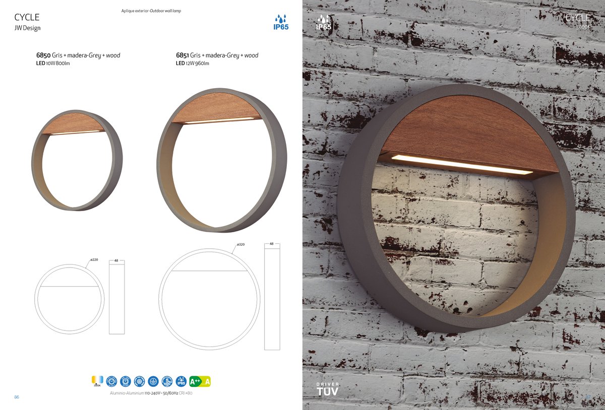 mantraco's tweet image. CYCLE 🔴🔵⚫️⚪️
🌴🌱🌿☘️
Aplique exterior LED IP65

6850
Aplique exterior LED IP65
LED 10W 3000K 800lm
Gris Oscuro
IP65

6851
Aplique exterior LED IP65
LED 12W 3000K 960lm
Gris Oscuro
IP65

💡 #spaindoesdesign #design #interiorsfromspain #somoslighting #lighting #light