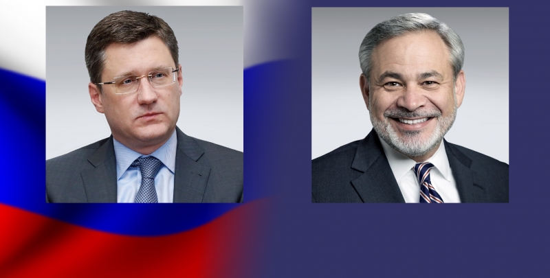 Александр Новак <a href="/novakav1/">Novak Alexander</a> и Министр энергетики США Дэн Бруйетт <a href="/SecBrouillette/">Dan Brouillette</a> провели телефонный разговор о ситуации на мировом нефтяном рынке.

Подробнее - minenergo.gov.ru/node/17797