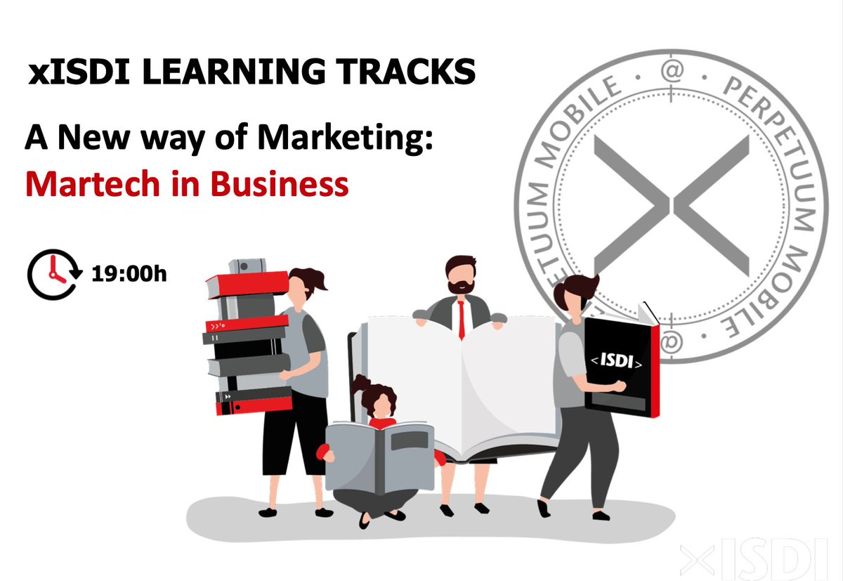 ISDI_edu's tweet photo. ¿Eres #xISDI? ¡No faltes a esta sesión! Hoy a las 19.00h comenzamos nuestro nuevo #LearningTrack dedicado a #MarTech. Una primera masterclass con @albertosherrero centrada en la tecnología como palanca para la transformación de negocios: "Martech for business" ¡Te esperamos! https://t.co/dWDCVp1Y0Z