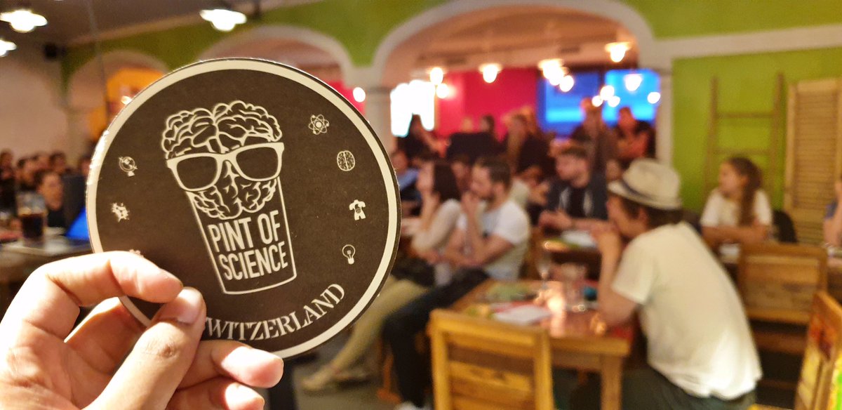 pintofscienceCH's tweet photo. #Pint19 Memories 🥰🇨🇭 Today’s Pint of Science CH photos comes for Team Basel 🤩
Last year showcased all sorts of science asking all the big questions such as Can we dance with broken nerves? Was verrät uns unser implizites Gedächtnis über unsere sexuelle Präferenz? 🥳🧠🍻 https://t.co/TDJO8rJq5H