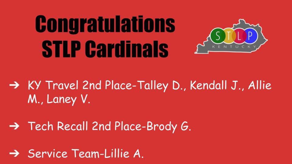 Congrats GLE STLP!!!