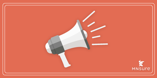 megaphone on red background