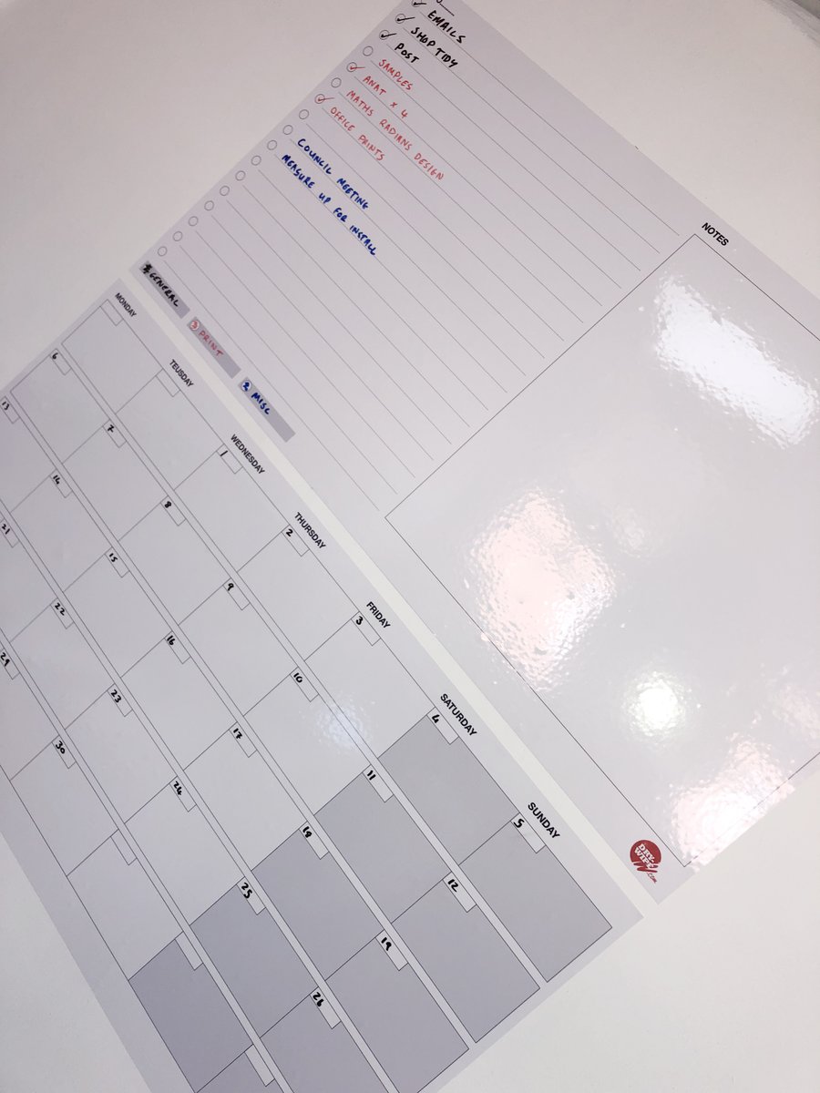 Dry_Wipe's tweet photo. Keep on top of your workload at home or at the office. Customisable Low Tac Dry-Wipe Prints. Any size any design. #edutwitter #TeachFromHome #workingfromhome #organisation #TEACHers #PRINTING https://t.co/3JCN0m7Cd9
