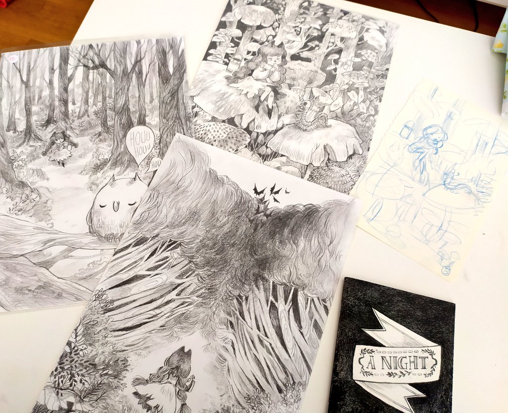 Teapotee's tweet photo. Old fanzine ๐ #oldies #anight #Pencildrawing https://t.co/tA9JhiwVHZ