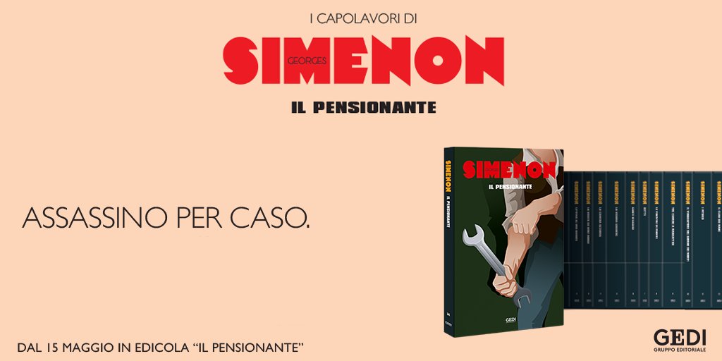 inEdicola's tweet photo. #SimenonRep Un romanzo in cui l'ombra del sospetto sarà sempre più forte.

Dal 15 maggio #InEdicola con @repubblica "Il pensionante" di Georges Simenon >>> https://t.co/eKOcgdxTzv https://t.co/iaPtZnSKyc