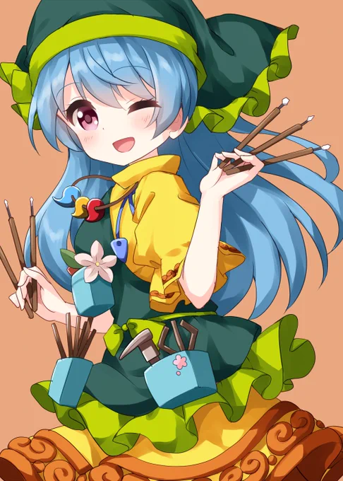 #深夜の真剣お絵描き60分一本勝負 埴安神袿姫 