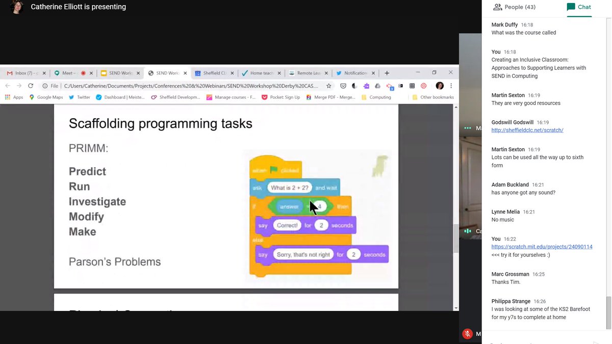 casmidlands's tweet photo. . @catherinelliott - programming can be really really tricky. Recommends PRIMM and how students can programme in code on different levels.
@suesentance @CompAtSch
#sendcomputing https://t.co/eA9yjwi95c