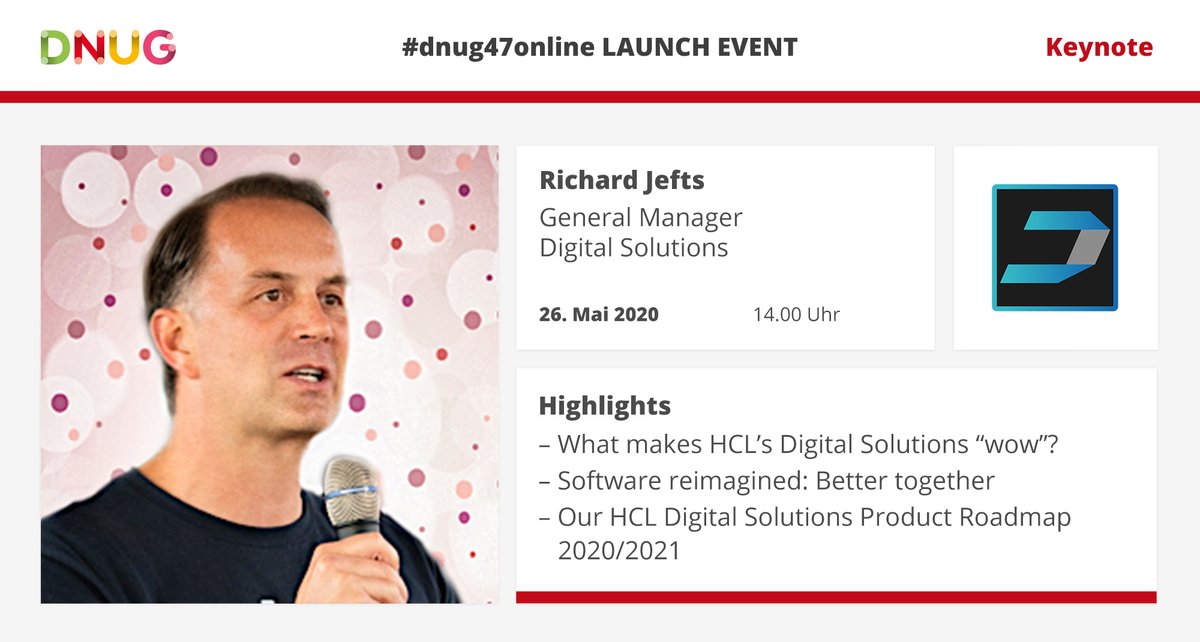 connectday's tweet photo. Die @DNUG_Infos Jahreskonferenz #dnug47 wird virtuell. Spannend bleibt die Konferenz trotzdem. Die Fachgruppen stellen ein Mega-Programm über viele Themen zusammen. Der Launch Event eröffnet eine Serie von mehreren Veranstaltungen. Infos und Anmeldung: https://t.co/ssZosw0dCf https://t.co/R3CuDGlkSy