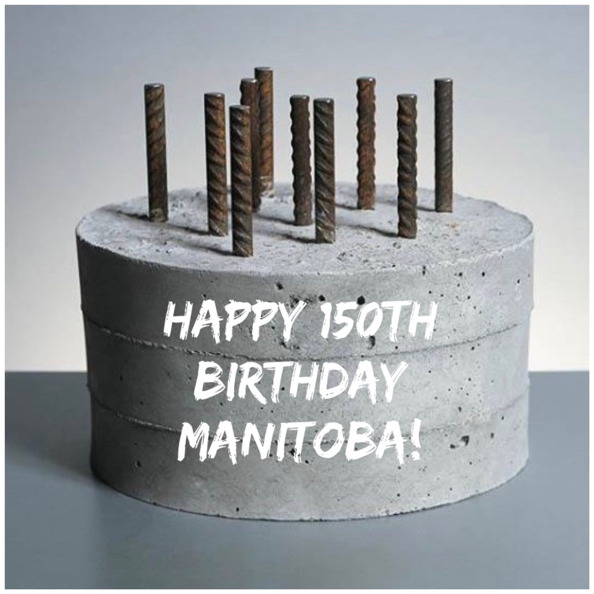 ConcreteMB's tweet photo. 🎉HAPPY 150TH BIRTHDAY MANITOBA🎉 Our industry is proud of its role in building our province, our cities, & the infrastructure that connects us all!
#buildingmanitoba #concrete #concretemanitoba #manitoba #happybirthday #150th #buildforlife #buildwithstrength https://t.co/bOQaYJI91R