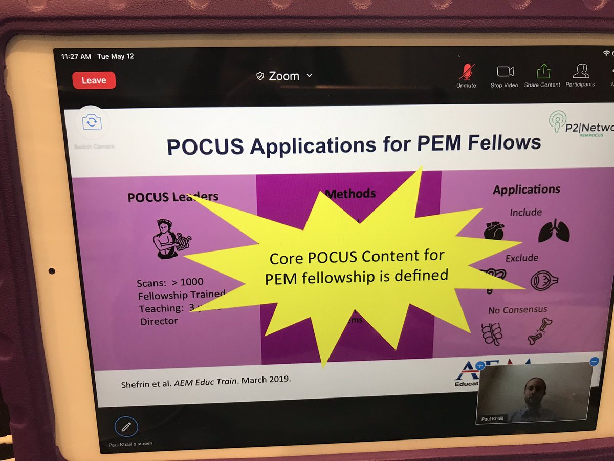 DGoodAsGold's tweet photo. Zooming the P2 conference. Top 10 articles for PEM POCUS. Awesome. @pocusnetwork #P2network https://t.co/7dzOcrQFIN