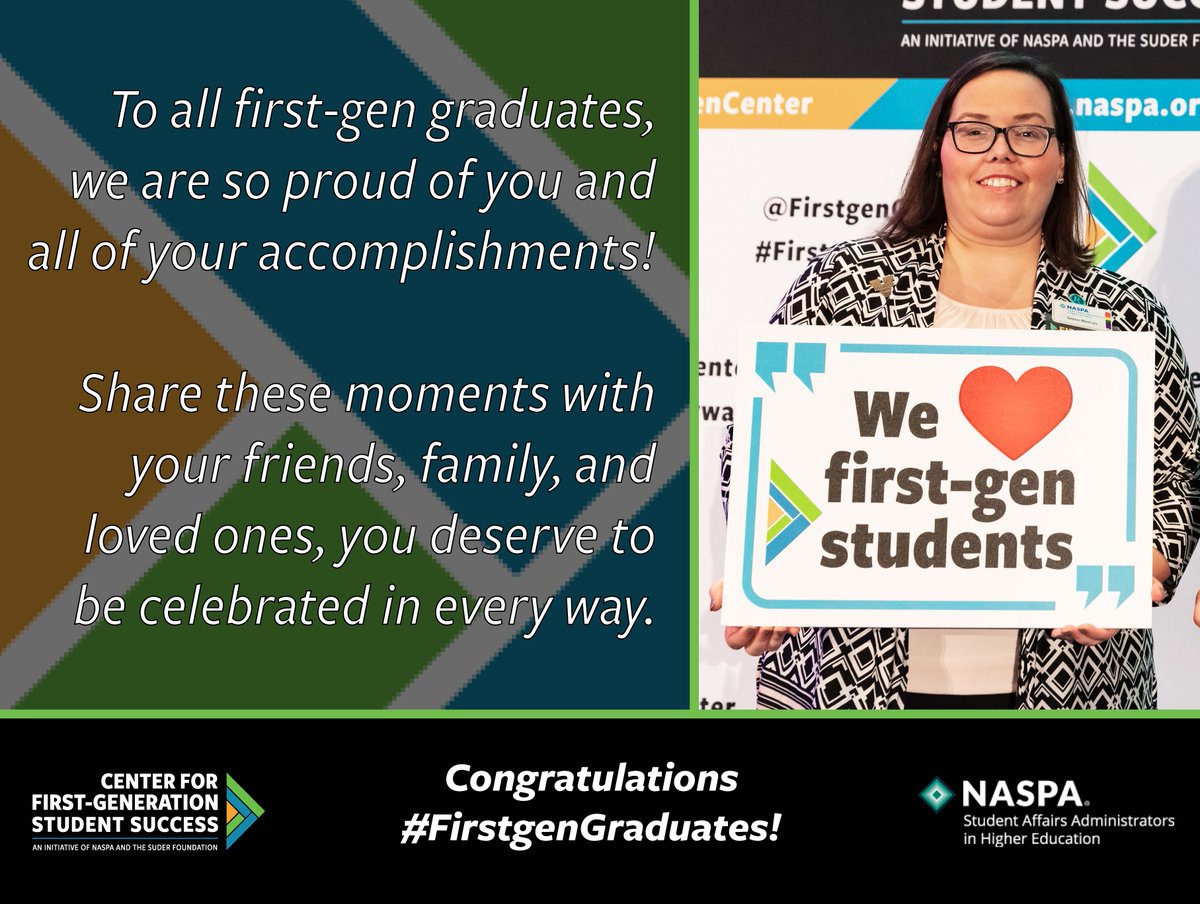 FirstgenForward's tweet image. Center Senior Director, Dr. @sarahewhitley wants to acknowledge all #FirstgenGraduates! To learn more about virtual #FirstgenGraduate celebration ideas, visit: bit.ly/39qylzS. Moving #FirstgenForward.