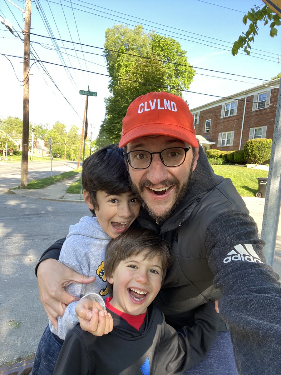Tommy_G's tweet photo. At some point in the last 8+ weeks, the boys & I decided to try and walk every street in Pleasant Ridge during quarantine. Today we crossed off the last two streets! Countless morning walks, many laughs & a few stumbles later. #missionaccomplished #LowercaseG #SullyG #PRidge https://t.co/oCkJxASCCw