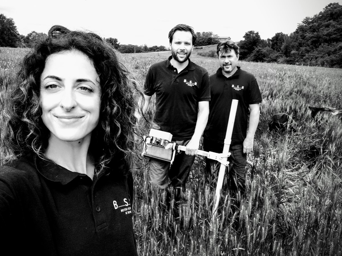 stephenjohnkay's tweet photo. Photo taken exactly 1 year ago today, @the_bsr survey of a Roman pottery production site of Marzuolo, Tuscany with @Elenapomar3 @MattLBerry before social-distancing! https://t.co/30r7FnUaLB