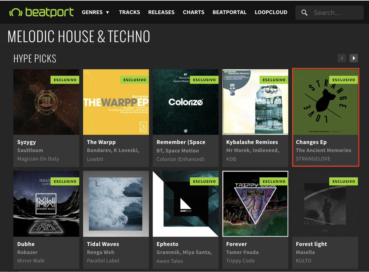 StrangeloveOff's tweet photo. #TheAncientMemories
#ChangesEP
Spotlighted on @beatport Melodic House & Techno section!
➡️ https://t.co/rxQ2wECe6j
#Beatport #MelodicHouse #Techno #Strangelove https://t.co/grHnqtXasa
