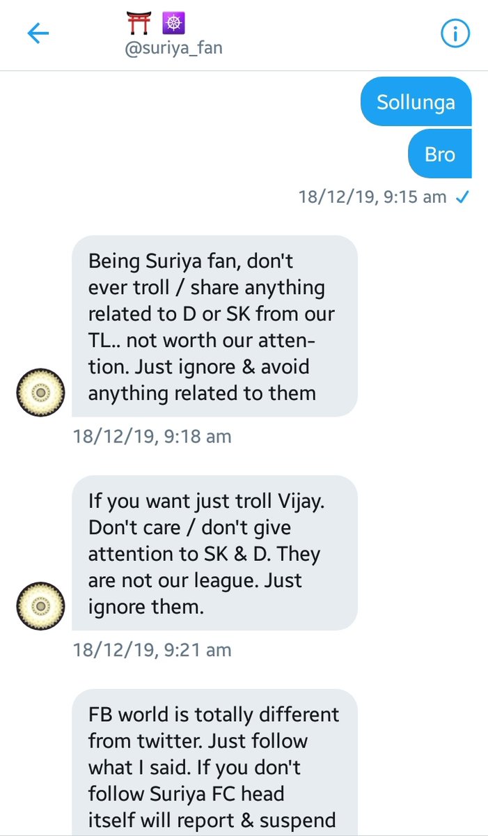DhanushFanFC's tweet photo. To All Vijay Ajith Fan's!!!

Mathavanga ellam Fan's Club Nadathurathu Avanga Actors Paththi Pesurathuku aana Ivanunga Ennada Na Mattha Actors ah Troll panni abuse panrathuku Vechirukanunga. Illana @SuriyaFansClub Unga Accounta Report adipangalam. (1)

#JagameThanthiram https://t.co/kgdNPRXgHO