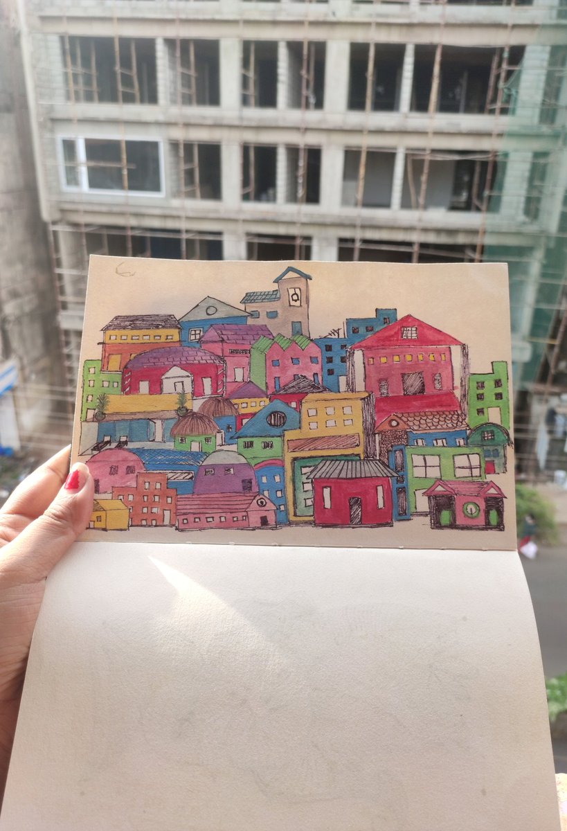 PoonamJ12's tweet photo. Where are you working from? 
#WFH #Covid_19 #Lockdown #WorkFromHome #Artist #QuarantineTime #Goa https://t.co/FLyykFkCmS