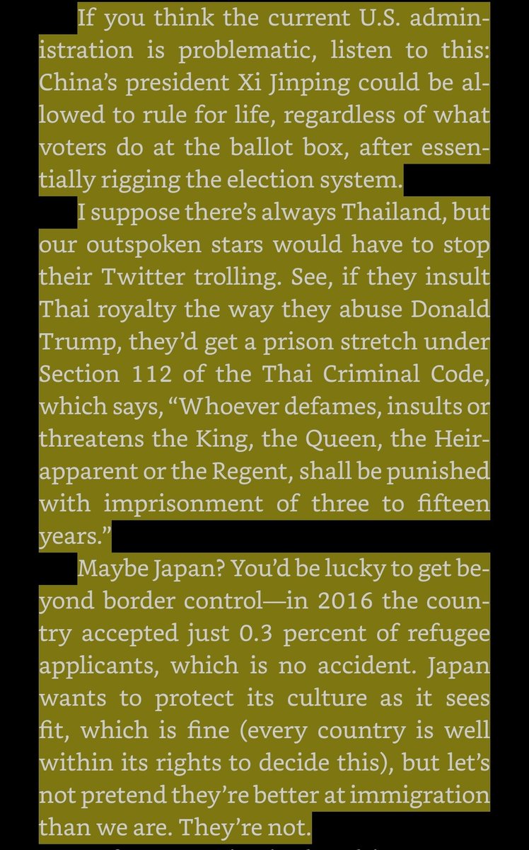 When I saw the title of this section I thought I would get shit like "yeah we had slavery, but we also abolished slavery and then nothing racist ever happened again". Instead we get the most lazy and unimagined whataboutism with some dogwhistles thrown in.  #DontBurnThisBook