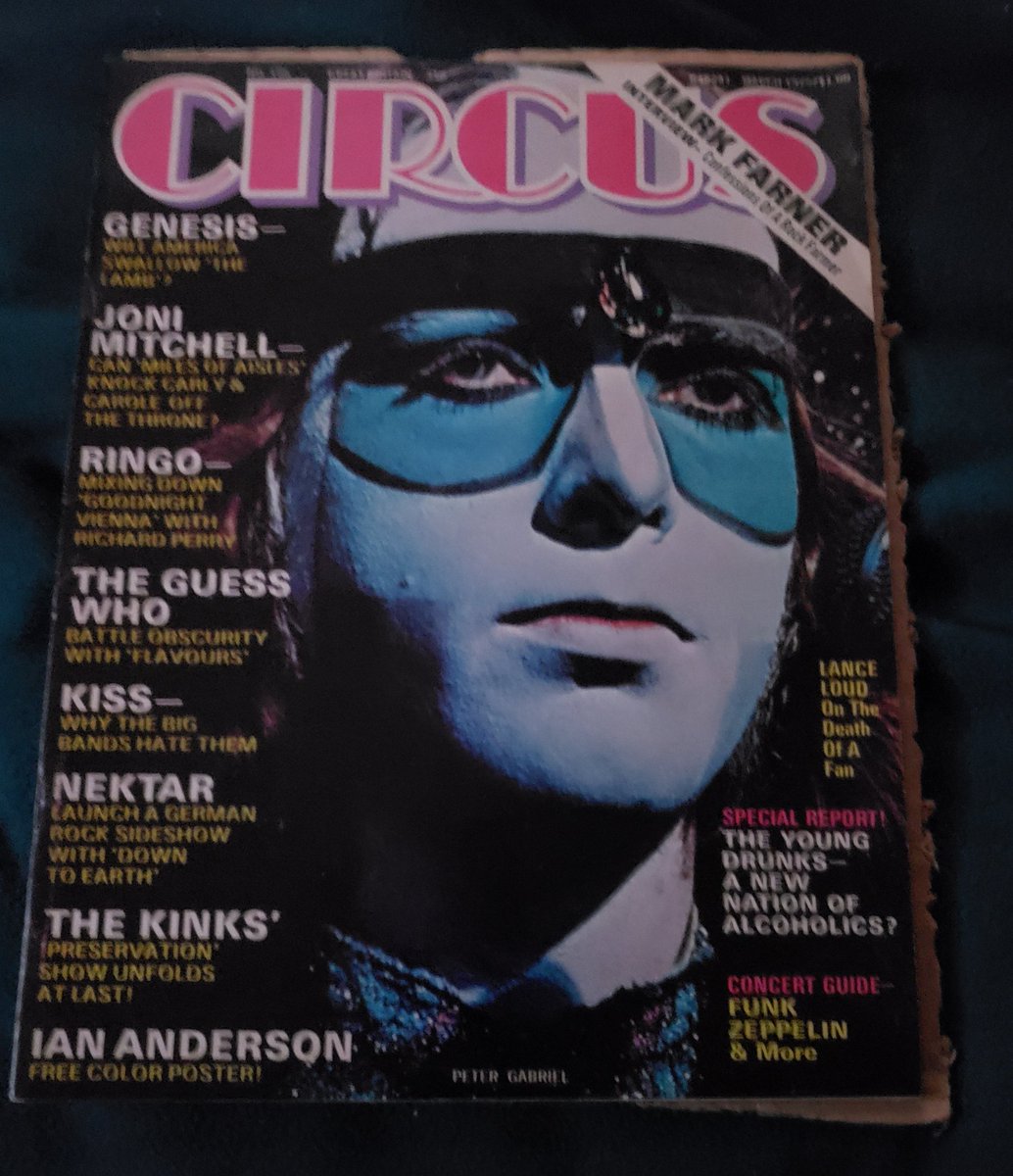 Celosia2's tweet photo. Found a gem on ebay.  Never been touch. Still has a poster (rather naughty/risky looking) inside. #Genesis #PeterGabriel  #Circusmag https://t.co/YmqC1A5SJ8