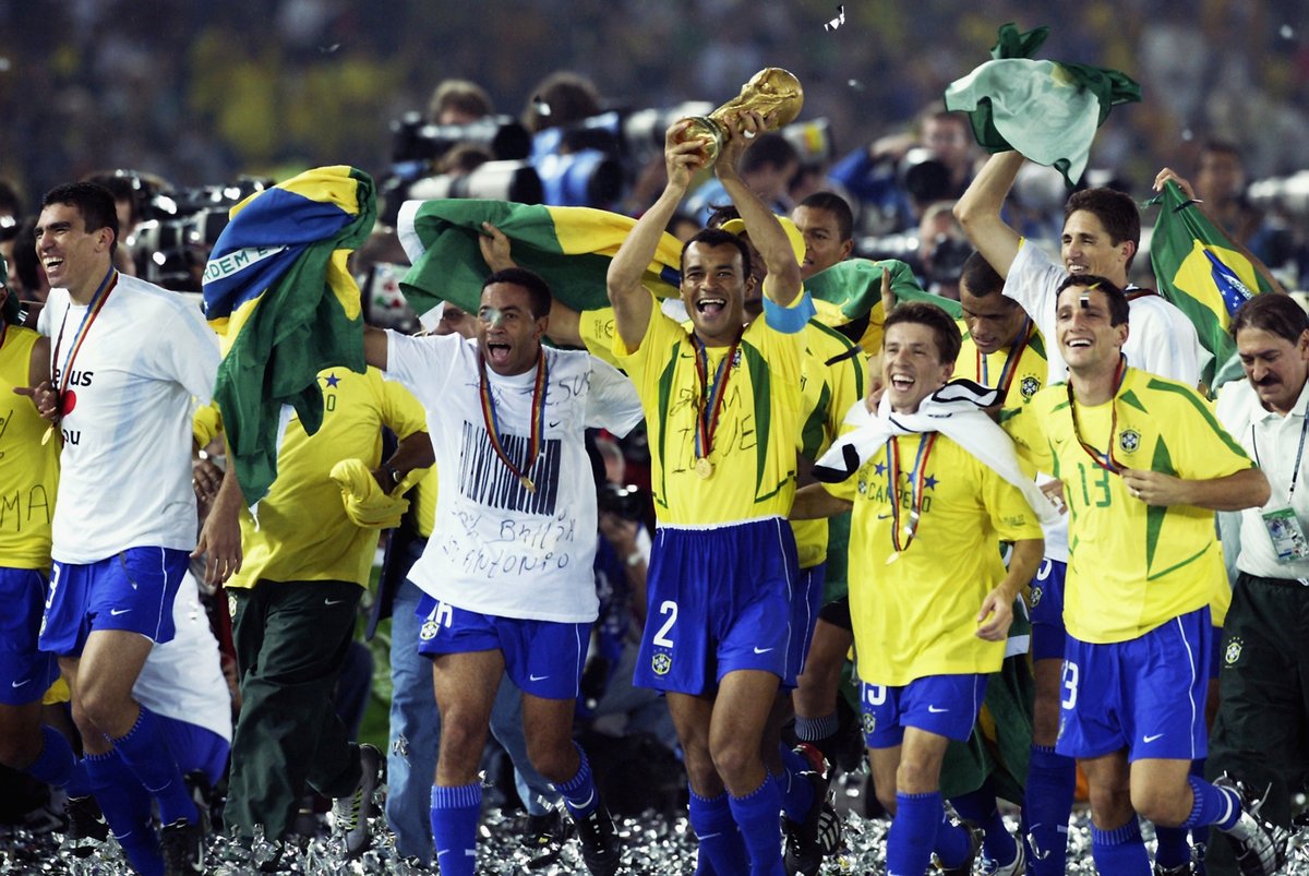 3 - Brazil also became only the second nation to appear in three consecutive World Cup finals after Germany between 1982 and 1990. Consistency. #OptaWCYears