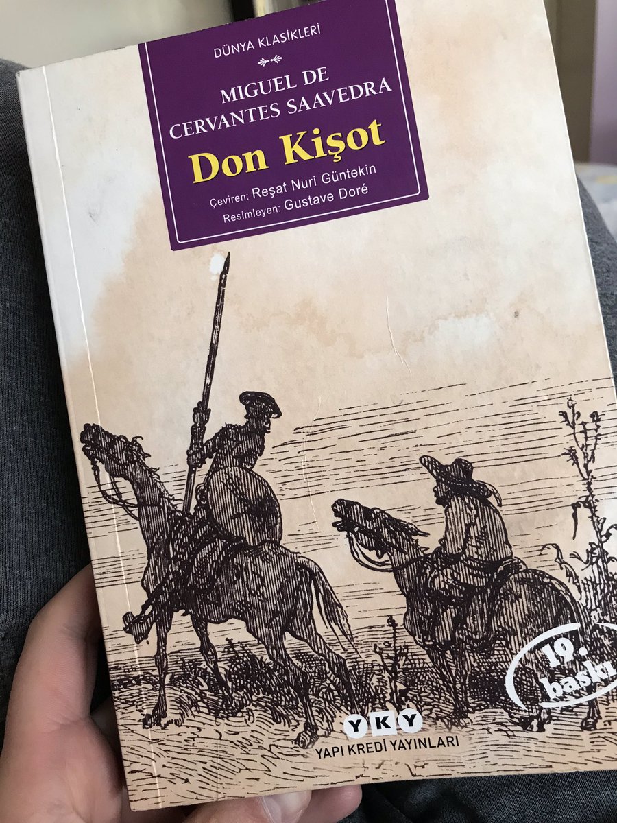 İçimiz hep Don Kişotlar ülkesi 👍 #kitap #donkişot #cervantes
