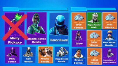 XRicardoMilos69's tweet photo. I have the following ítems. I Can sell them to you for psn cards or paysafe ones maybe for exclusive accounts or skins NGF
#honorguard #llamalaxy #wonder #minty #MintyPickaxeCode #mintycodes #mintycode #reflexskin #royalbomber #neoversaskin #darkvertexskin #vbucks #glow #glowskin https://t.co/PaHaStEfGU