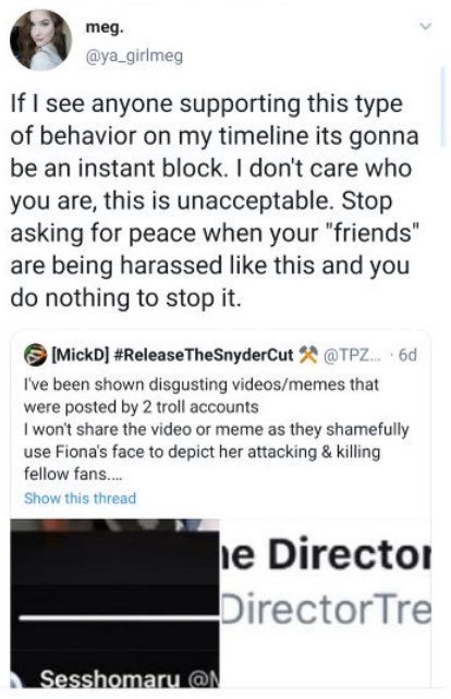 So, where did this energy go? Where’s the outrage over the burners of the same person daily bullying & harassing members of the RTSC fandom? Oh, right. This is a coordinated campaign from a clique within the movement that not just participates but celebrates this behaviour.