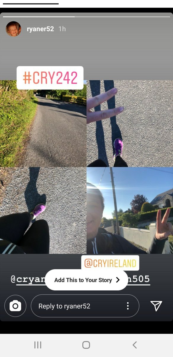 CRYIre's tweet photo. Thank you @SineadRyan52 for getting on board the #CRY242 #challenge in aid of https://t.co/Knf4vLjVPb.
#teamCRY #charity #FriendsOfCry #Fundraiser https://t.co/I8kQ1n5X3T