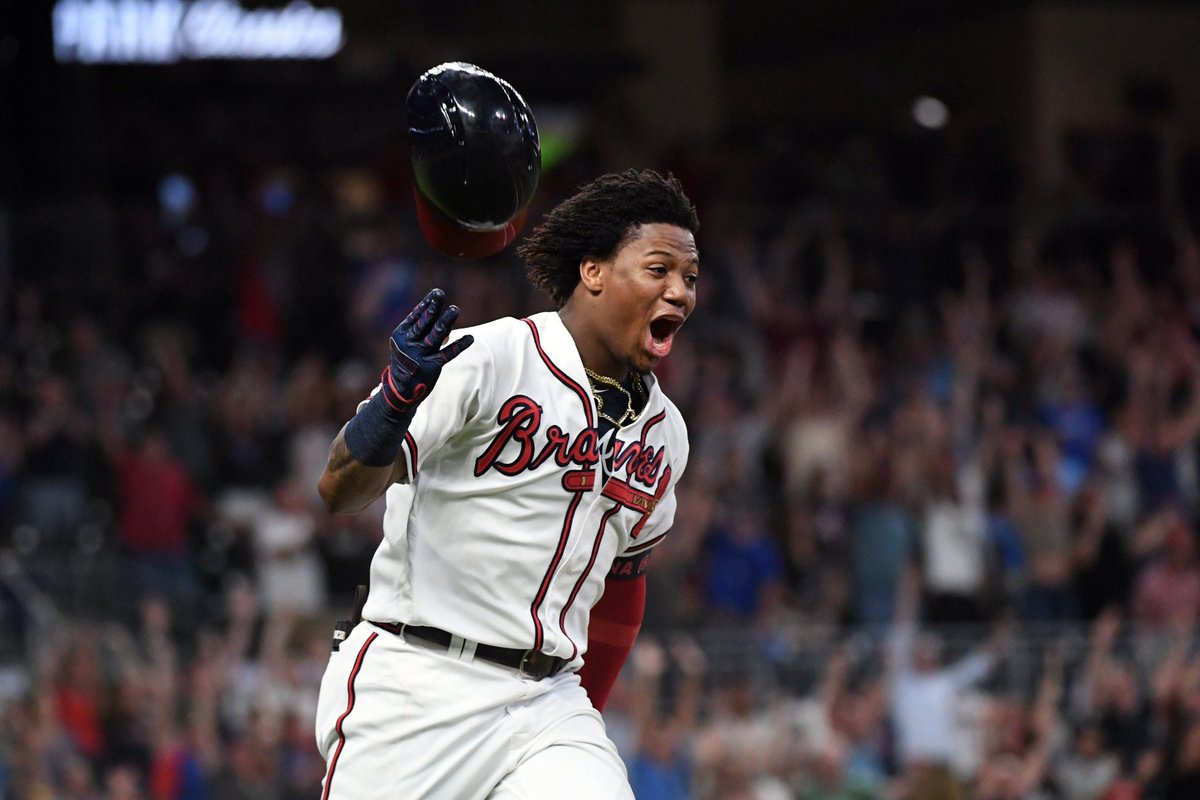 KevinKeneely1's tweet photo. Four players have had 60+ home runs and 50+ stolen bases through their age 21 season, in MLB history.

Ken Griffey Jr. (60 HR/50 SB)
Alex Rodriguez (64 HR/51 SB)
Mike Trout (62 HR/83 SB)
Ronald Acuña Jr. (67 HR/53 SB)

Acuña is the only player to do this in under 325 games (251). https://t.co/IruDiZAytE