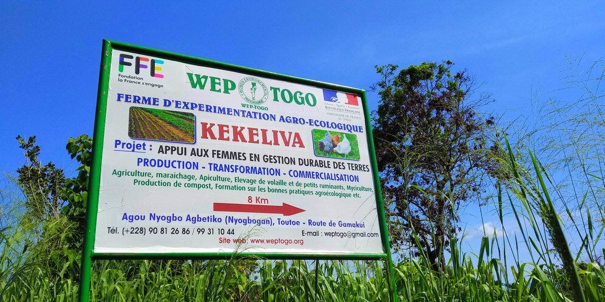 TogoWep's tweet photo. Pour le respect des mesures barrières et la prévention des femmes rurales nous avons confectionné des masques à l'effigie de notre organisation #WEPTOGO. Nous sommes actuellement sur notre ferme d'expérimentation agro-écologique #Kekeliva au pied du mont Agou. #COVIDー19 #women https://t.co/AUlRNFo8O9