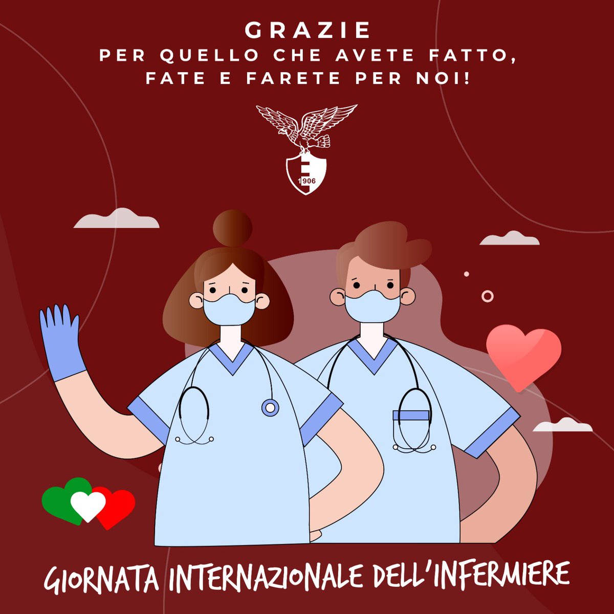 alma_fano's tweet photo. “Grazie per quello che avete fatto, fate e farete per noi” ❤️

#GiornataInternazionaleDellInfermiere @LegaProOfficial #NurseDay2020 https://t.co/ZeUJnURfsF