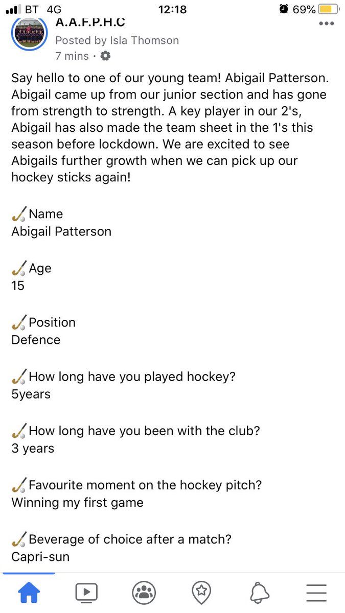 ardrossanhocke1's tweet photo. One of our young super stars for todayβs #playerprofile #aafphc @ScottishHockey https://t.co/w355FrvHMJ