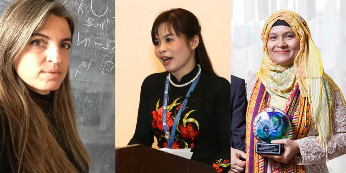 Happy International #WomenInMaths Day to all of the amazing women mathematicians we know, from our Vice President <a href="/janarhertz/">Jana Rodriguez Hertz 汉娜</a> to OWSD-<a href="/ElsFoundation/">The Elsevier Foundation</a> Award winners Dang Thi Oanh &amp; Hasibun Naher, to our 440 other members working in the mathematical sciences.