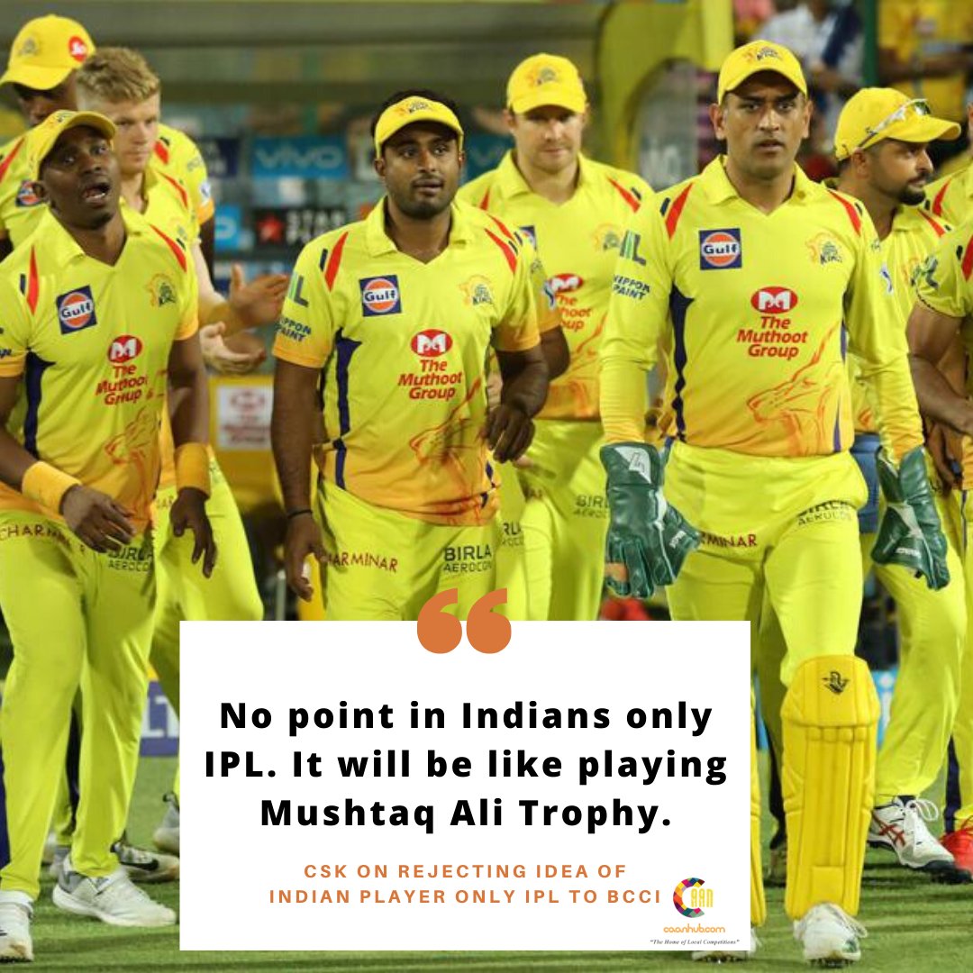caanhub's tweet photo. If there are only Indian players - will Mumbai Indians still beat Chennai Kings consistently?

#cricket #IPL #india #BCCI #caanhub https://t.co/N61GAtcTvD
