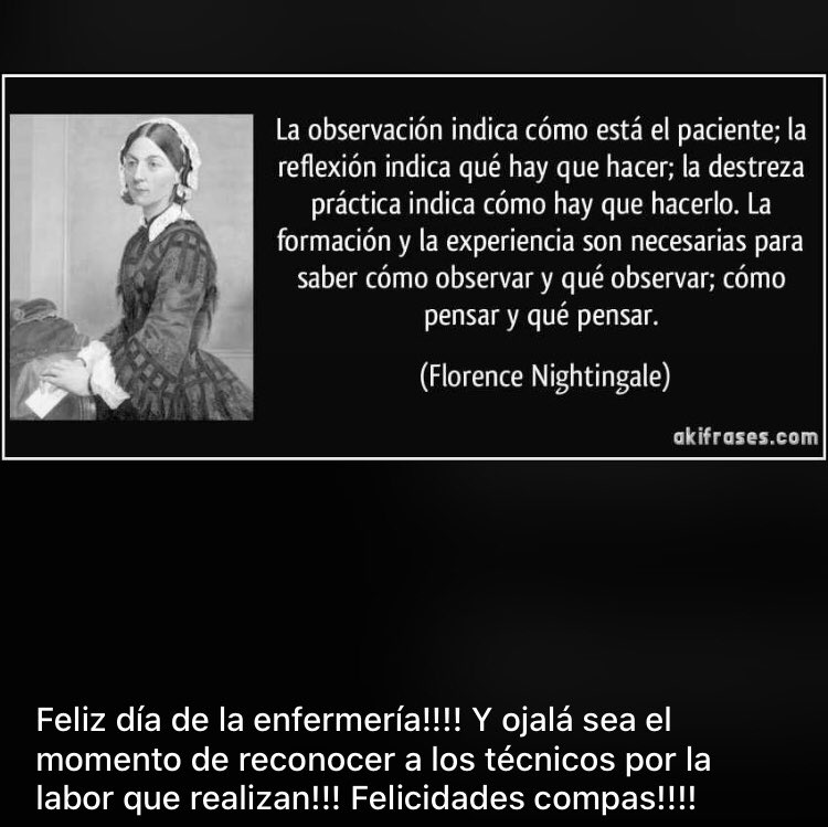 Licvaled's tweet photo. Feliz día de la enfermería!!! Momento de reconocer el trabajo como técnicos no solo palabras bonitas!!! https://t.co/c3Z0kg34w6