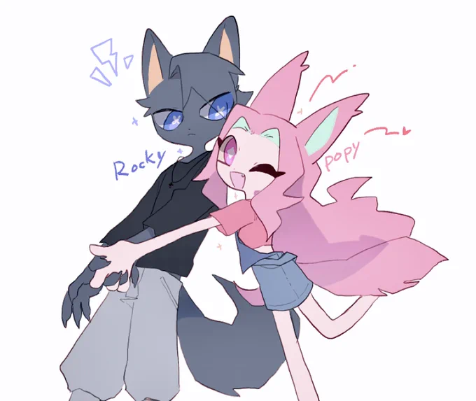 OCのロッキーとポピーちゃん 