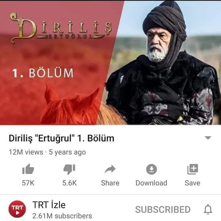 Hashmii_S's tweet photo. Turkish 🇹🇷 12 Million views in 5 years💘
Pakistan🇵🇰17 Million views in just 2 weeks❤
#Pak_Turkey ❤️🇵🇰🇹🇷 #Ertugrulgazi
#ErtugrulYouTubeRecord 
#dirilisertugrulonptv https://t.co/1ONH37QTb0