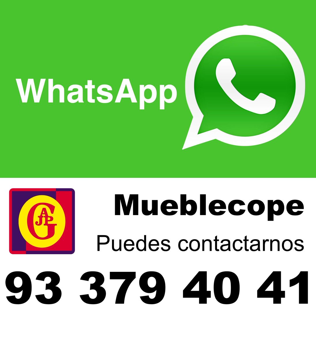 mueblecope's tweet photo. Si quieres contactarnos en nuestras tiendas te dejamos nuestros nuevos canales de WhatsAPP 📲 #ElPrat https://t.co/DzHaGjwx8Y