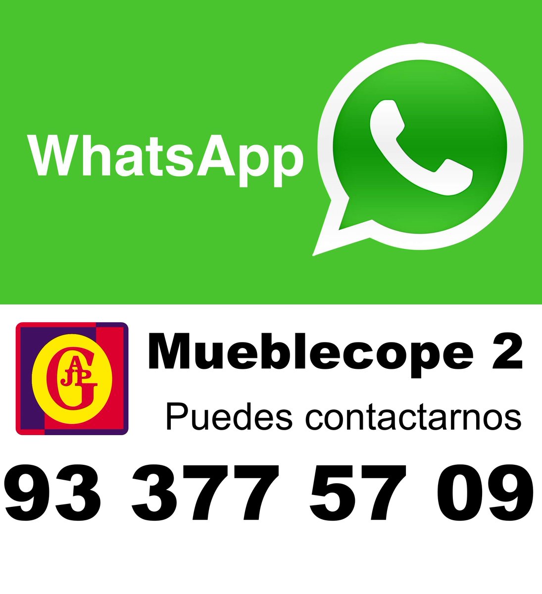 mueblecope's tweet photo. Si quieres contactarnos en nuestras tiendas te dejamos nuestros nuevos canales de WhatsAPP 📲 #ElPrat https://t.co/DzHaGjwx8Y