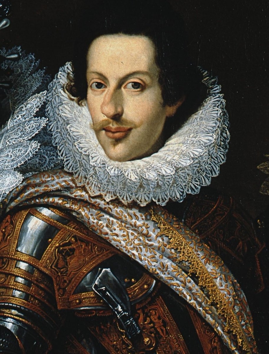 OldPortraiture's tweet photo. Born #OnThisDay in 1590: #CosimoIIdeMedici, Grand Duke of Tuscany (1590-1621)
Portrait with spouse #MariaMaddalenaofAustria and their son #FerdinandoIIdeMedici by school of #JustusSustermans (1597-1681), ca. 1640
#CosimoII #Medici https://t.co/8QEuyWTSbl