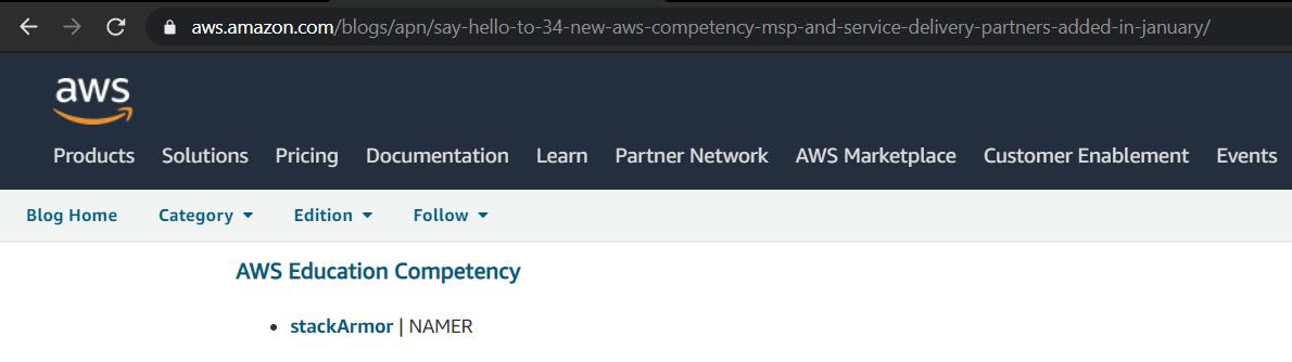 stackArmor's tweet photo. Excited to share that @stackArmor-#AWS #Security #SolutionsProvider has been recognized as a new Education competency partner by #AWS @awscloud @cloudpalgp
Read here:-https://t.co/d9nd4YOuDz
#EducationCompetency #AWSGovCloud #AWSPartner #ATOonAWS #CyberSecurity #NIST #Privacy https://t.co/ENfWOLQ1Ij