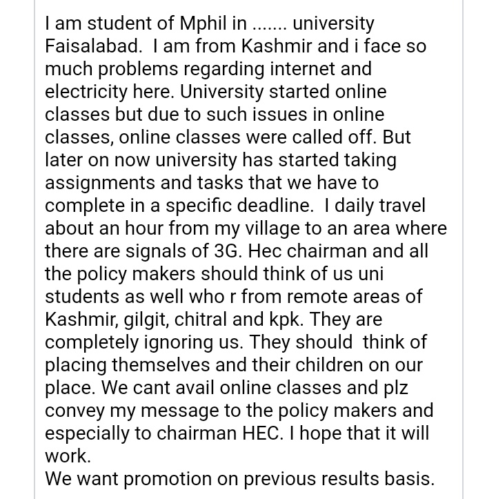 OYou129's tweet photo. #wewantsemesterbreak 
@Shafqat_Mahmood @Maria_Memon @HamidMirPAK @PHEC_official @hecpkofficial @PTVNewsOfficial @arynewsud @etribune #promoteUniversityStudents 
@BOLNETWORK @dawn_com @AajKamranKhan @shazbkhanzdaGEO @DrMuradPTI @ChMSarwar @GOPunjabPK 
 
GUYS PLZ RAISE HER VOICE https://t.co/uwyrOD9EON