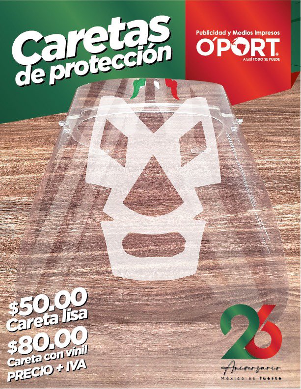 oportmexico's tweet photo. Buscas #caretas de #acrílico y #Pet en #oport, todo se puede !!!! Protégete y protege a tus seres queridos.
Pedidos al 7712120555 ó al correo ventas@oport.mx
Estamos para servirte, 26 años nos respaldan. #MéxicoFuerte https://t.co/iQ88ryerc3