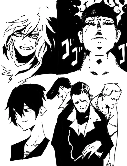 落描きしか生産できない期だけど自分の絵のこういうタッチ嫌いじゃない 