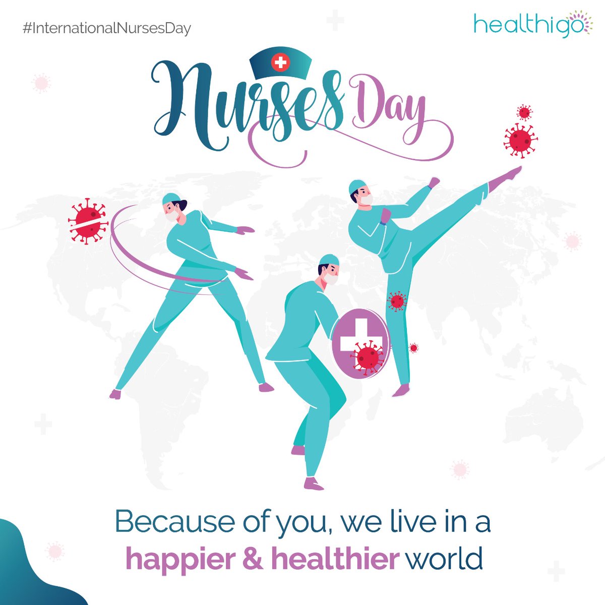 healthigo's tweet image. This International Nurse Day, Healthigo would like to thank all the Healthcare workers specially nurses for their care and support.

Stay Home &amp;amp; Stay Safe 

Visit healthigo.com or write to us at marhaba@healthigo.me

#Healthigo #InternationalNursesDay #Nurses #Doctors